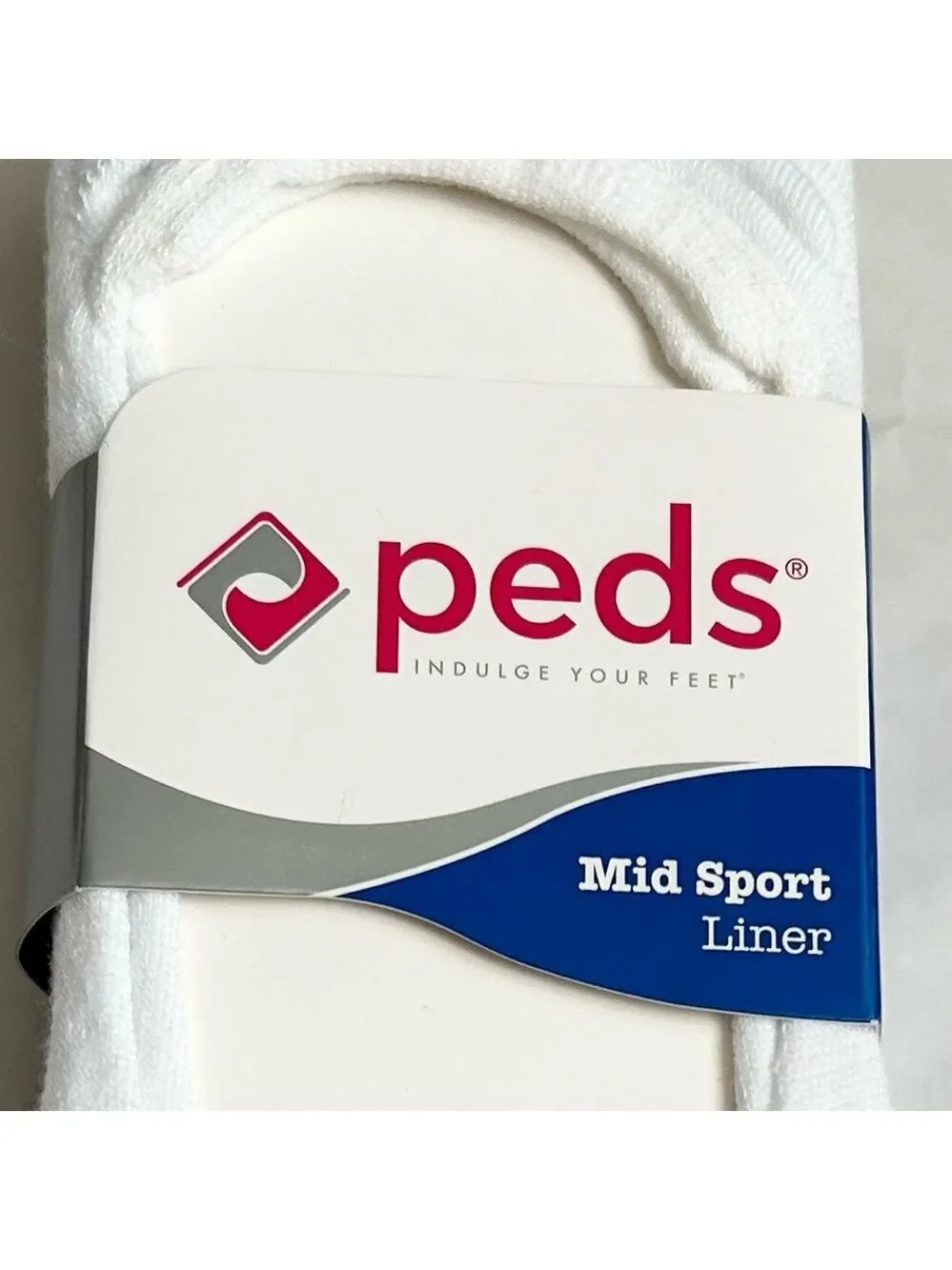 Peds Mid Sport Liner Socks 6 Pairs Black Grey and White NWT
